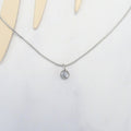 Collar Acero Inoxidable Cristal Bolita