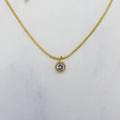 Collar Acero Inoxidable Cristal Bolita