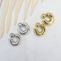 Aretes Acero Inoxidable Chunky con Bola