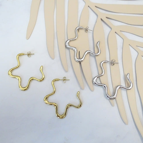 Arracadas Acero Inoxidable ZigZag