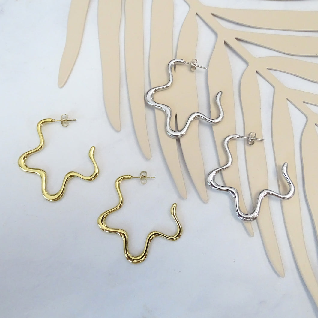 Arracadas Acero Inoxidable ZigZag