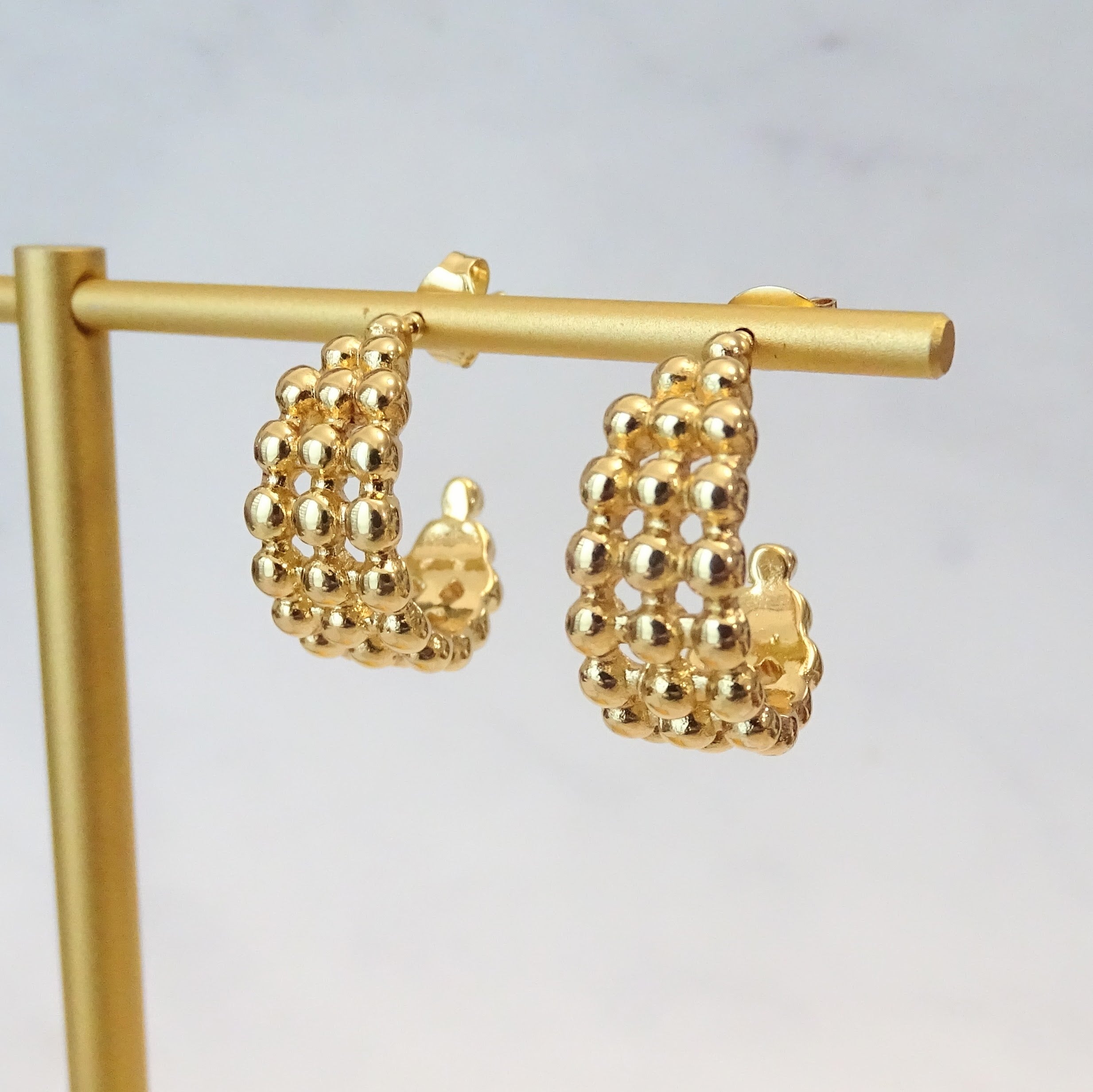 Aretes Acero Inoxidable Bolitas