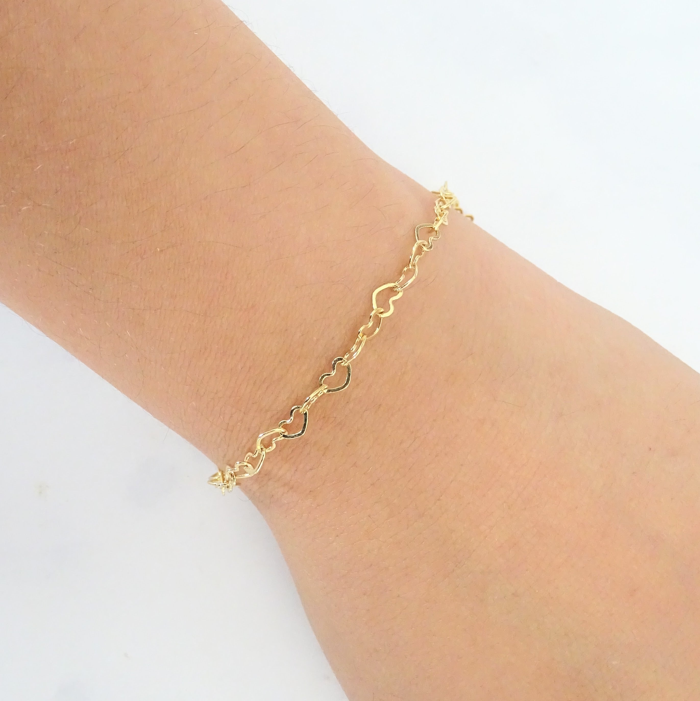 Pulsera Acero Inoxidable Corazones Colores