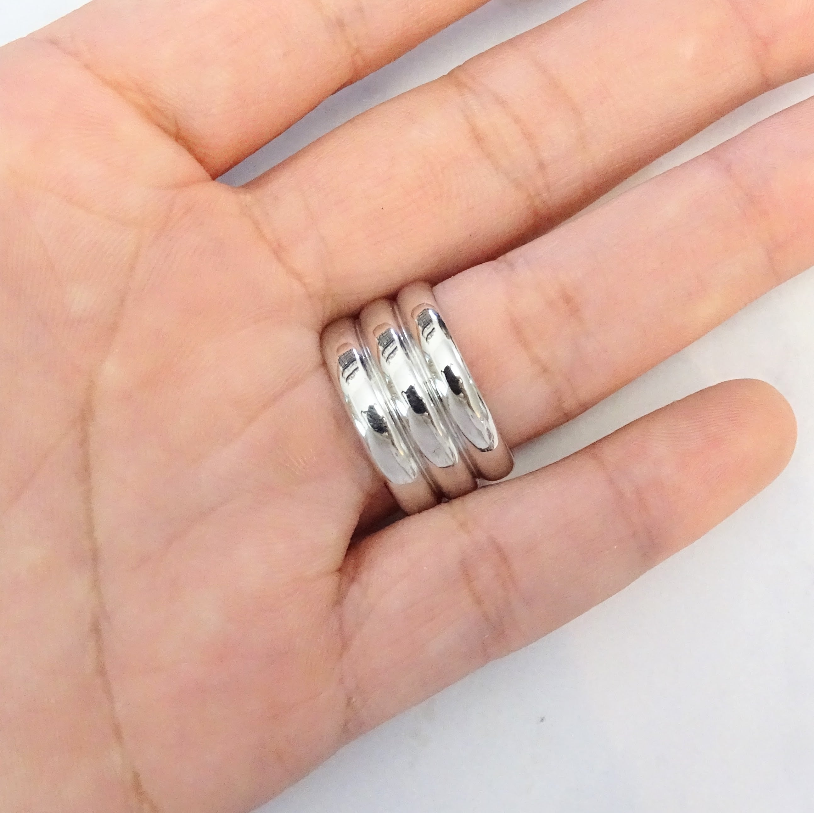 Anillo Acero Inoxidable 3 Aros