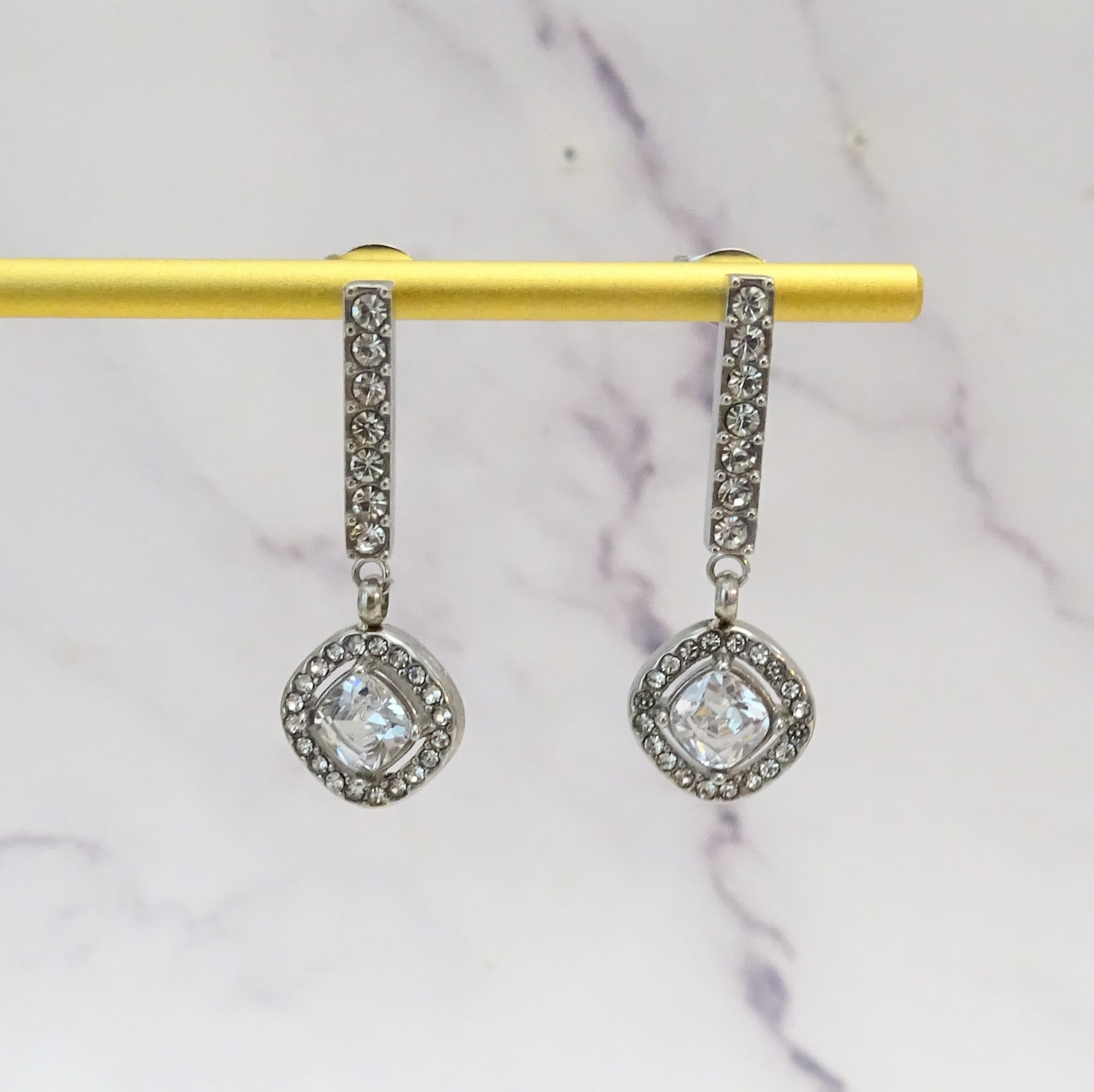 Aretes Acero Inoxidable pal Rombo