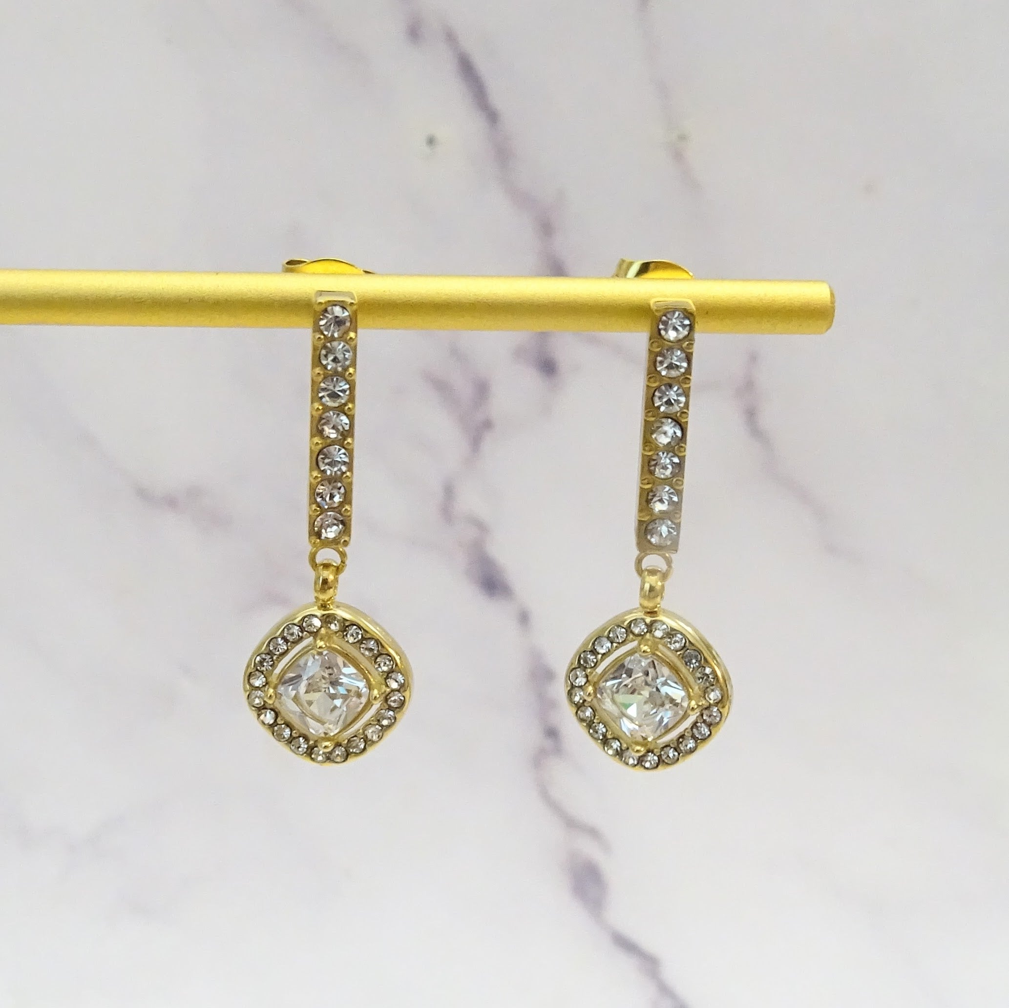 Aretes Acero Inoxidable pal Rombo