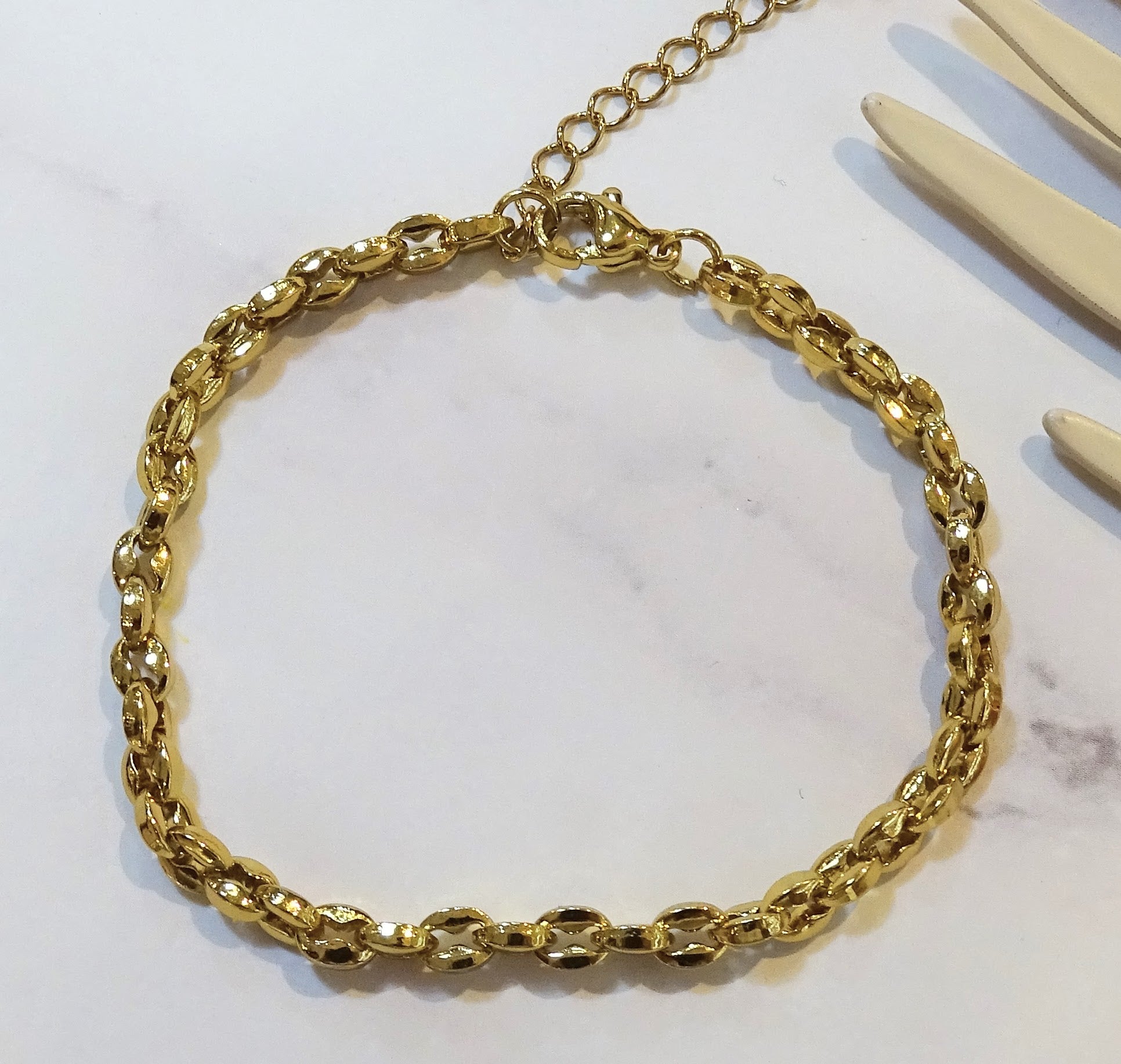 Pulsera acero inoxidable eslabones de ocho