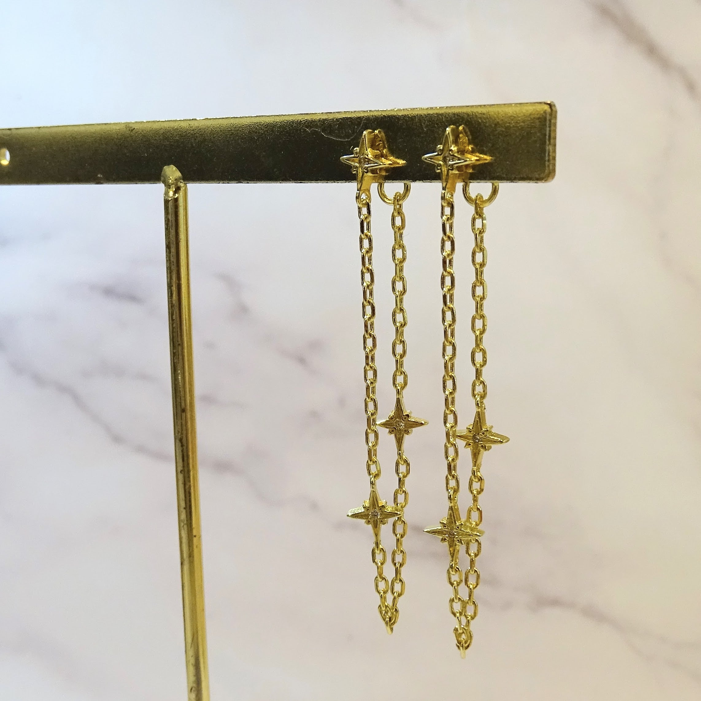 Aretes plata 925 con estrellas