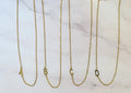 Collar Acero Inoxidable Inicial Lateral