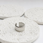Anillo Acero Inoxidable Rayas