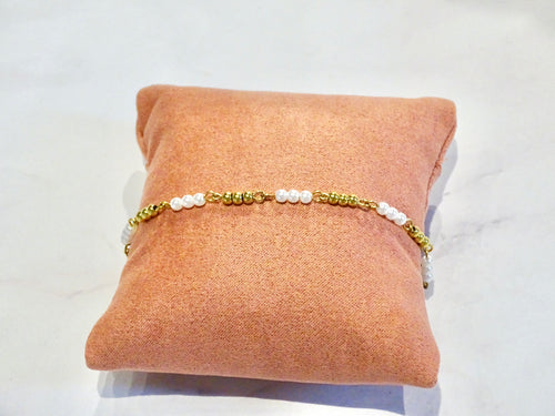 Pulsera Acero Inoxidable Pearls