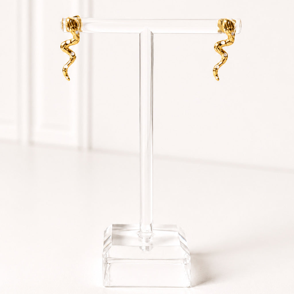 Aretes Acero Inoxidable Mini Serpientes