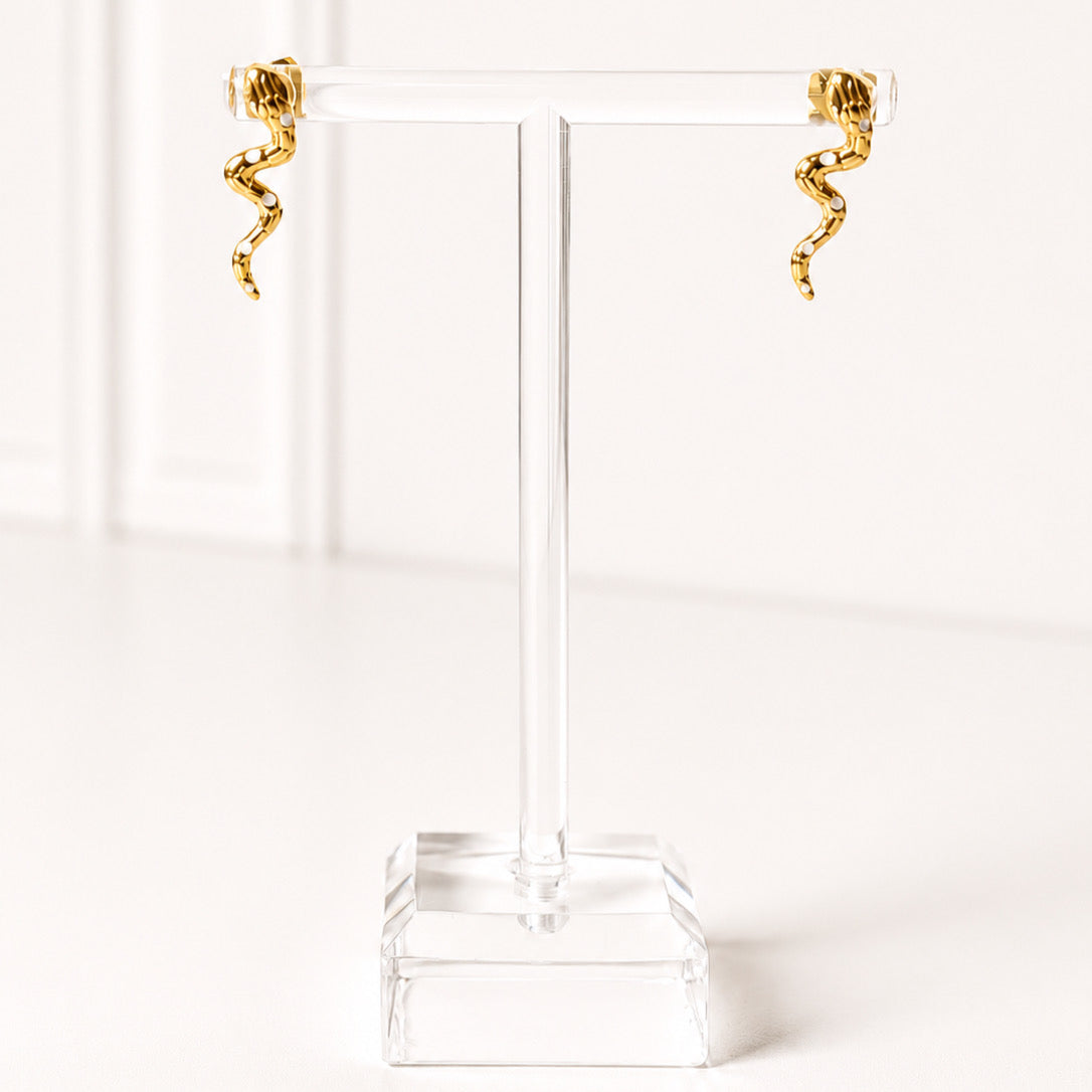 Aretes Acero Inoxidable Mini Serpientes