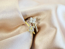 Cargar imagen en el visor de la galería, Anillo Acero Inoxidable Flor Ajustable
