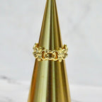 Anillo Acero Inoxidable Eslabón Asimétrico