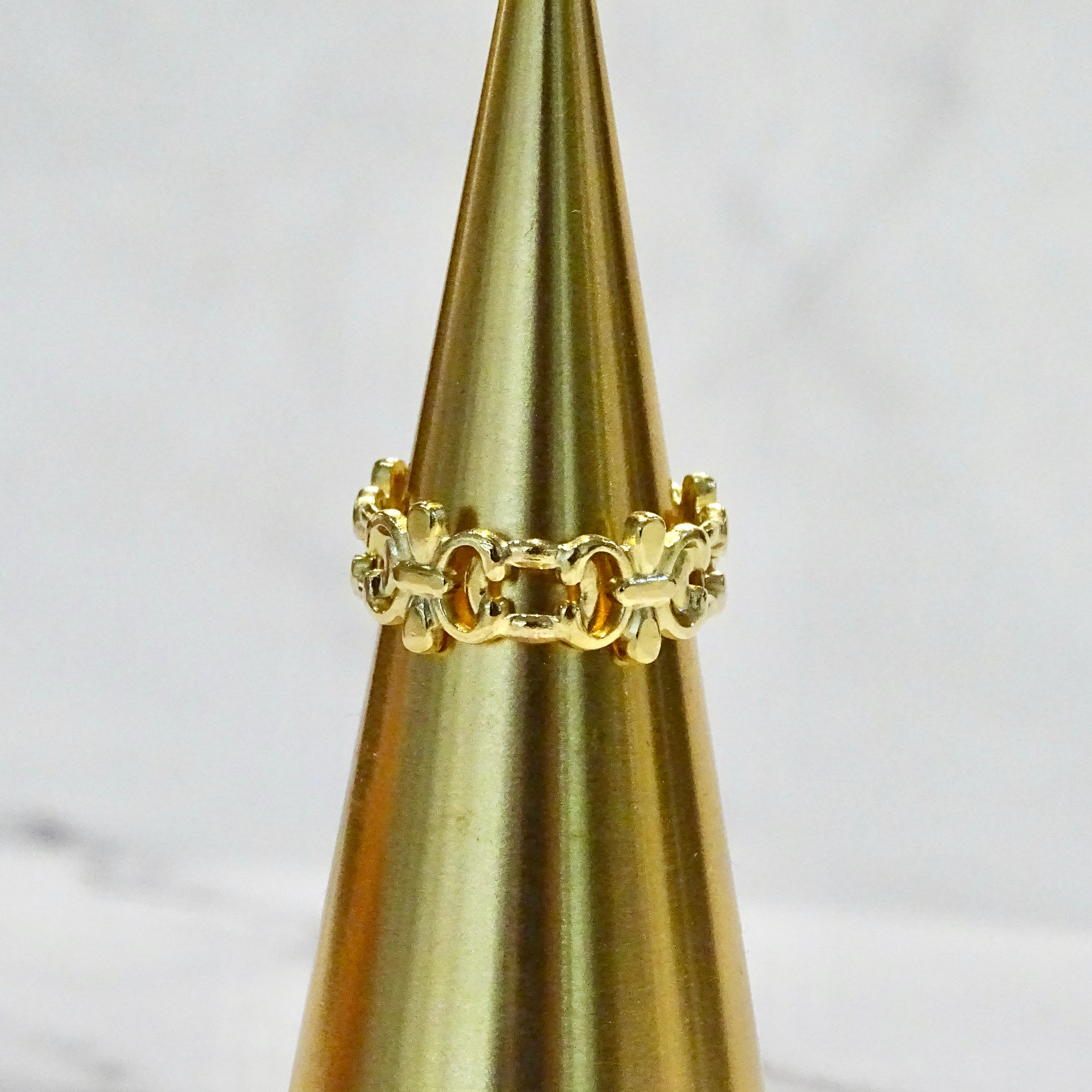 Anillo Acero Inoxidable Eslabón Asimétrico