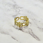 Anillo Acero Inoxidable Eslabón Asimétrico