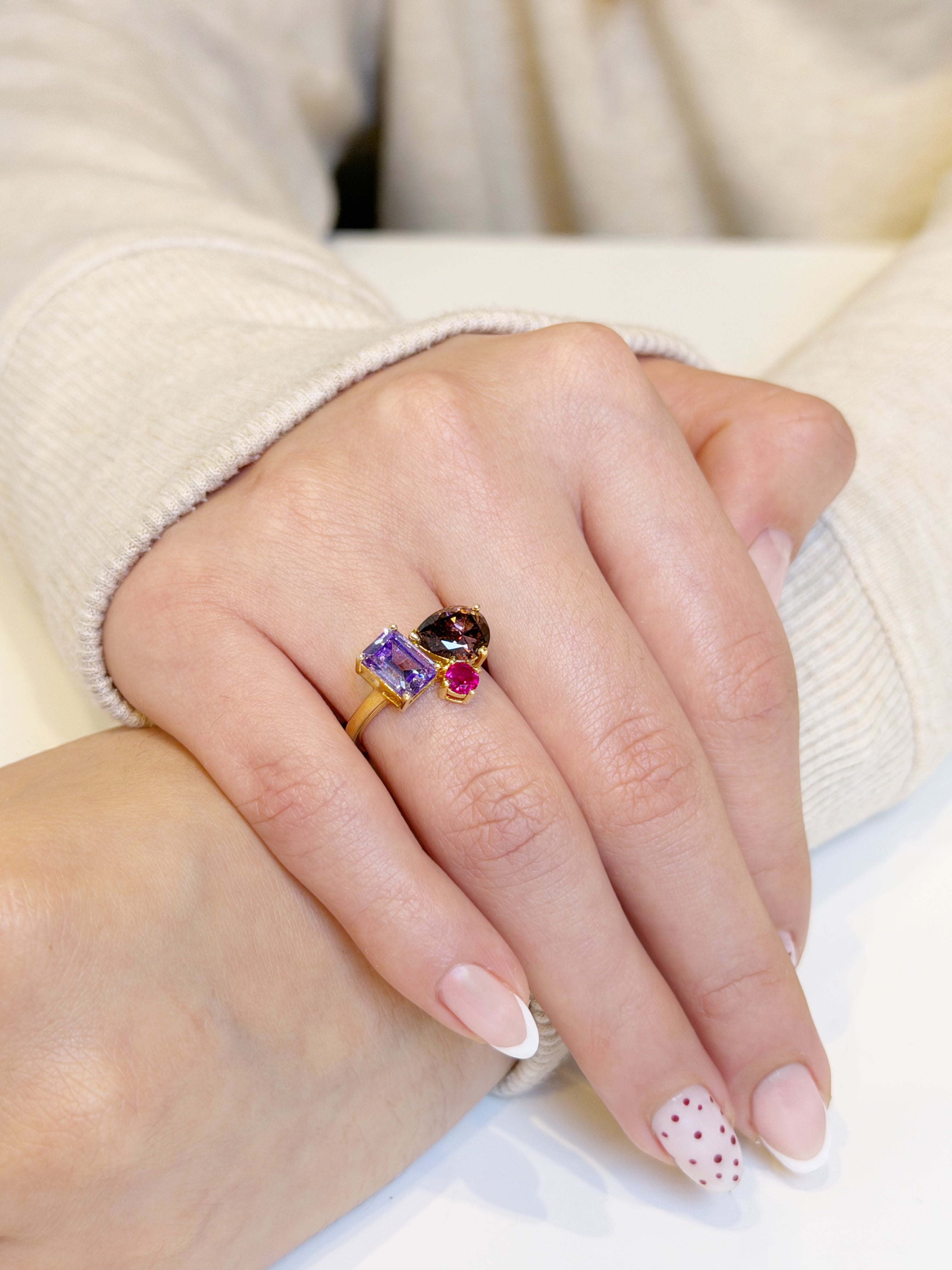 Anillo Plata 925 Chapa Formas