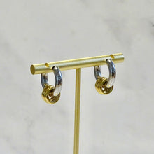 Cargar imagen en el visor de la galería, Arracadas Acero Inoxidable Bicolor Hoop