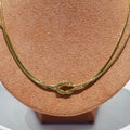 Collar Acero Inoxidable Nudo Doble