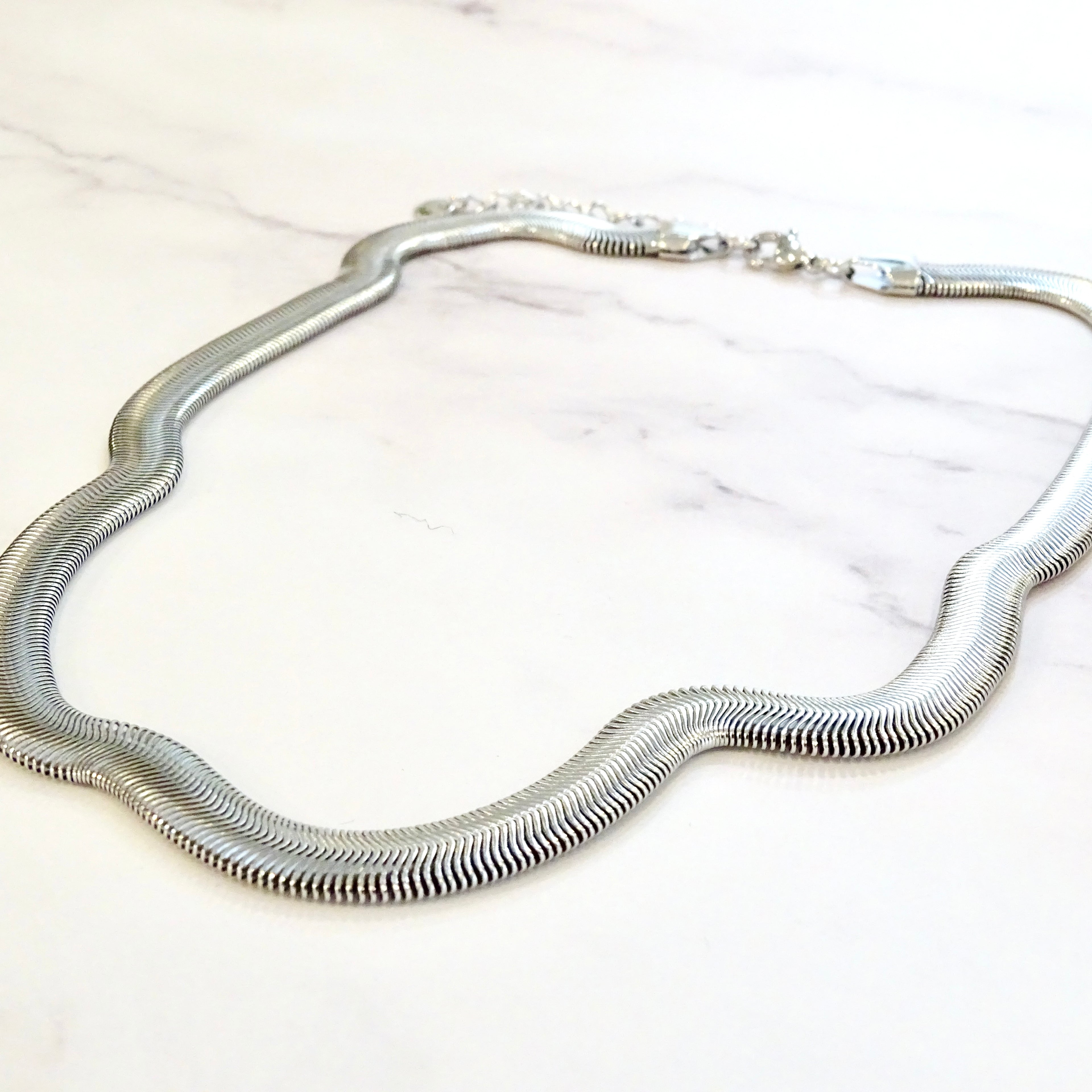 Collar Acero Inoxidable Plana Gruesa