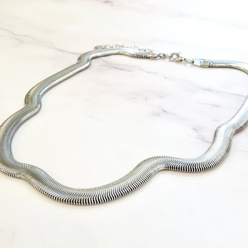 Collar Acero Inoxidable Plana Gruesa