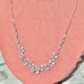 Collar Rodio Zirconias Ajustable