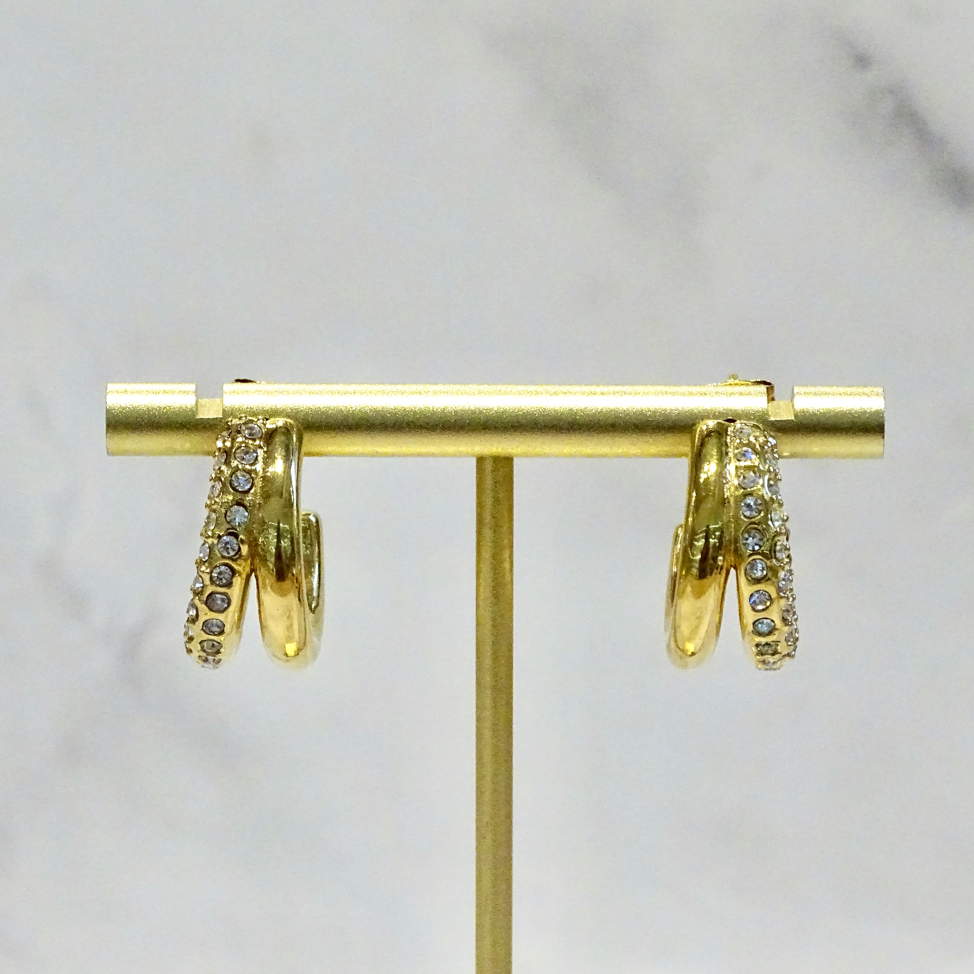 Arracadas Acero Inoxidable con Zirconias