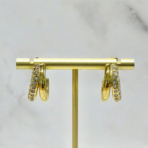 Arracadas Acero Inoxidable con Zirconias