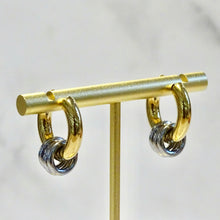Cargar imagen en el visor de la galería, Arracadas Acero Inoxidable Bicolor Hoop