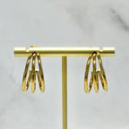 Aretes Acero Inoxidable Media Luna