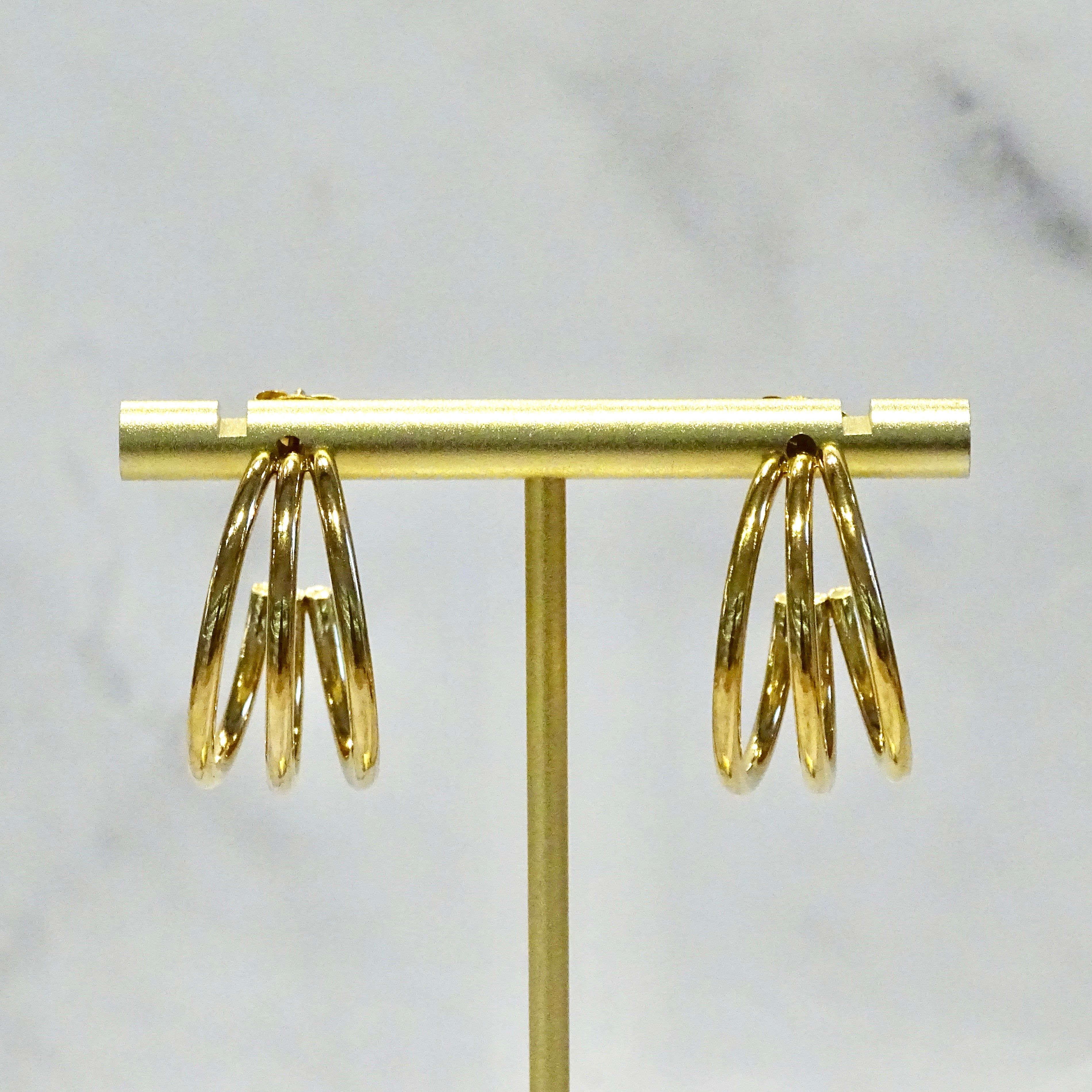 Aretes Acero Inoxidable Media Luna