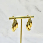 Aretes Acero Inoxidable 3 Líneas