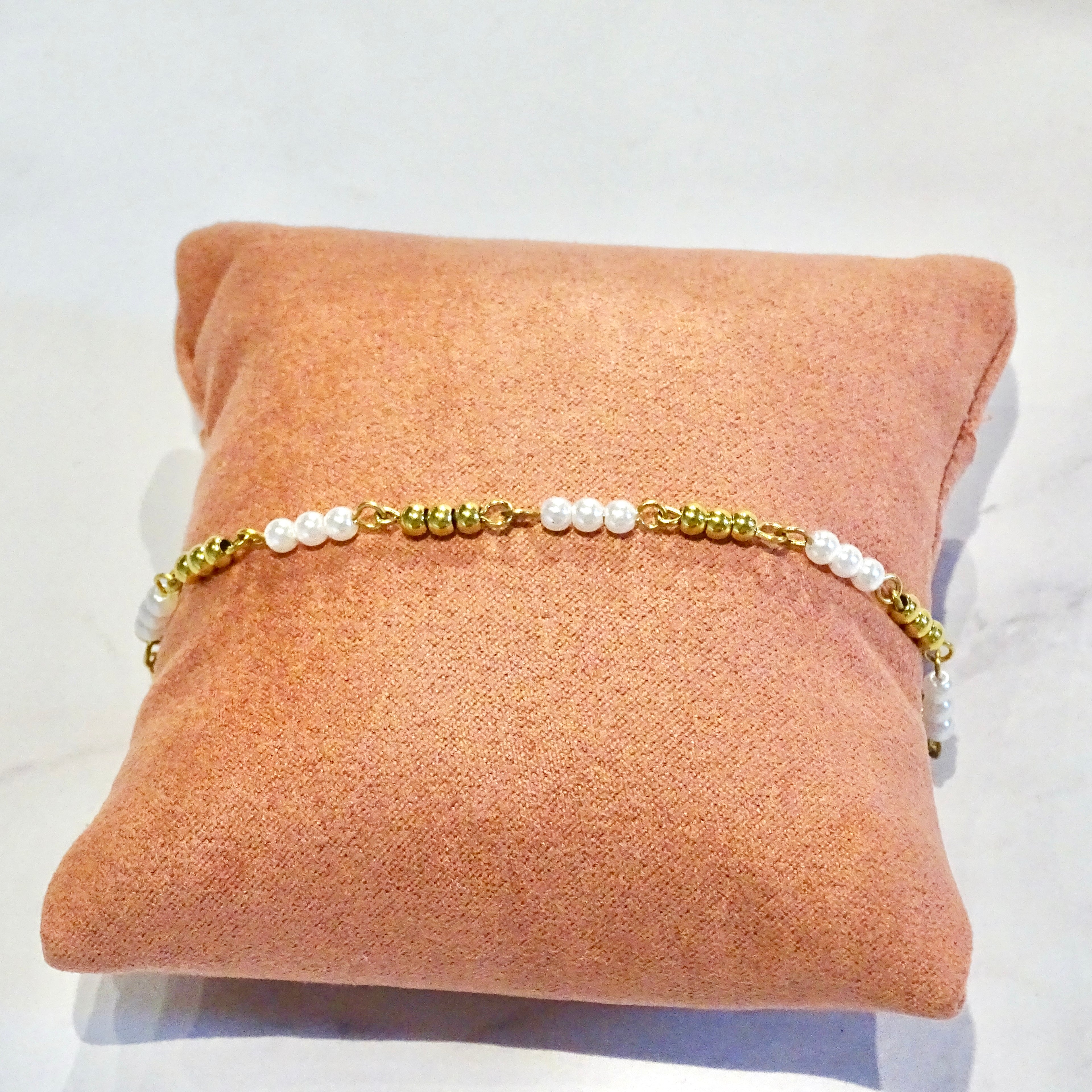 Pulsera Acero Inoxidable Pearls