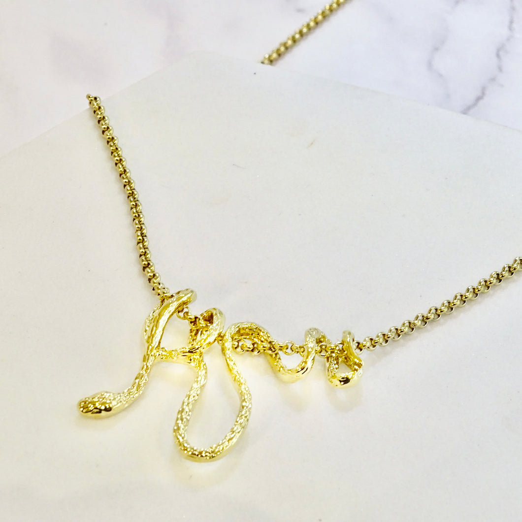 Collar Acero Inoxidable Serpiente Horizontal