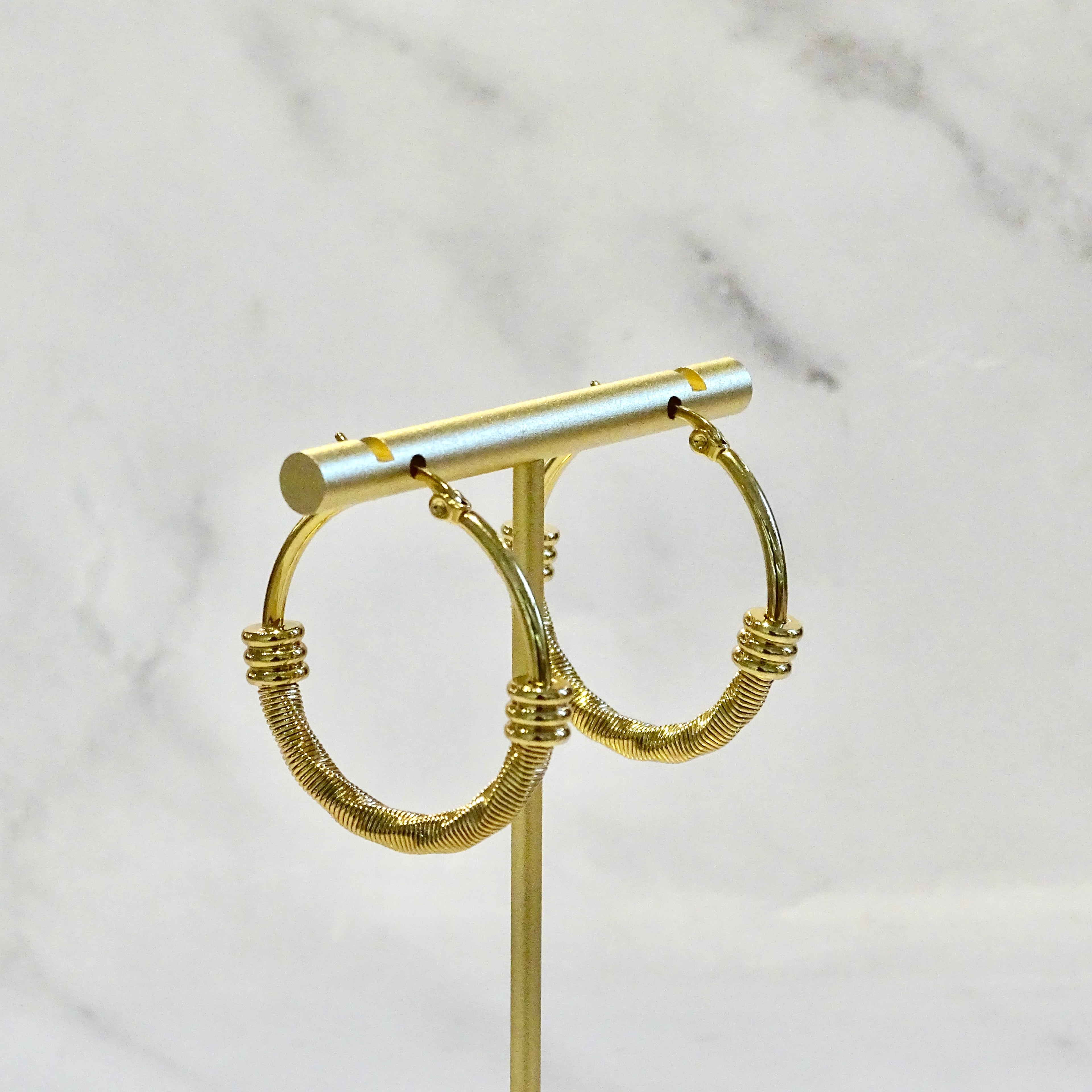 Arracadas Acero Inoxidable Twisted