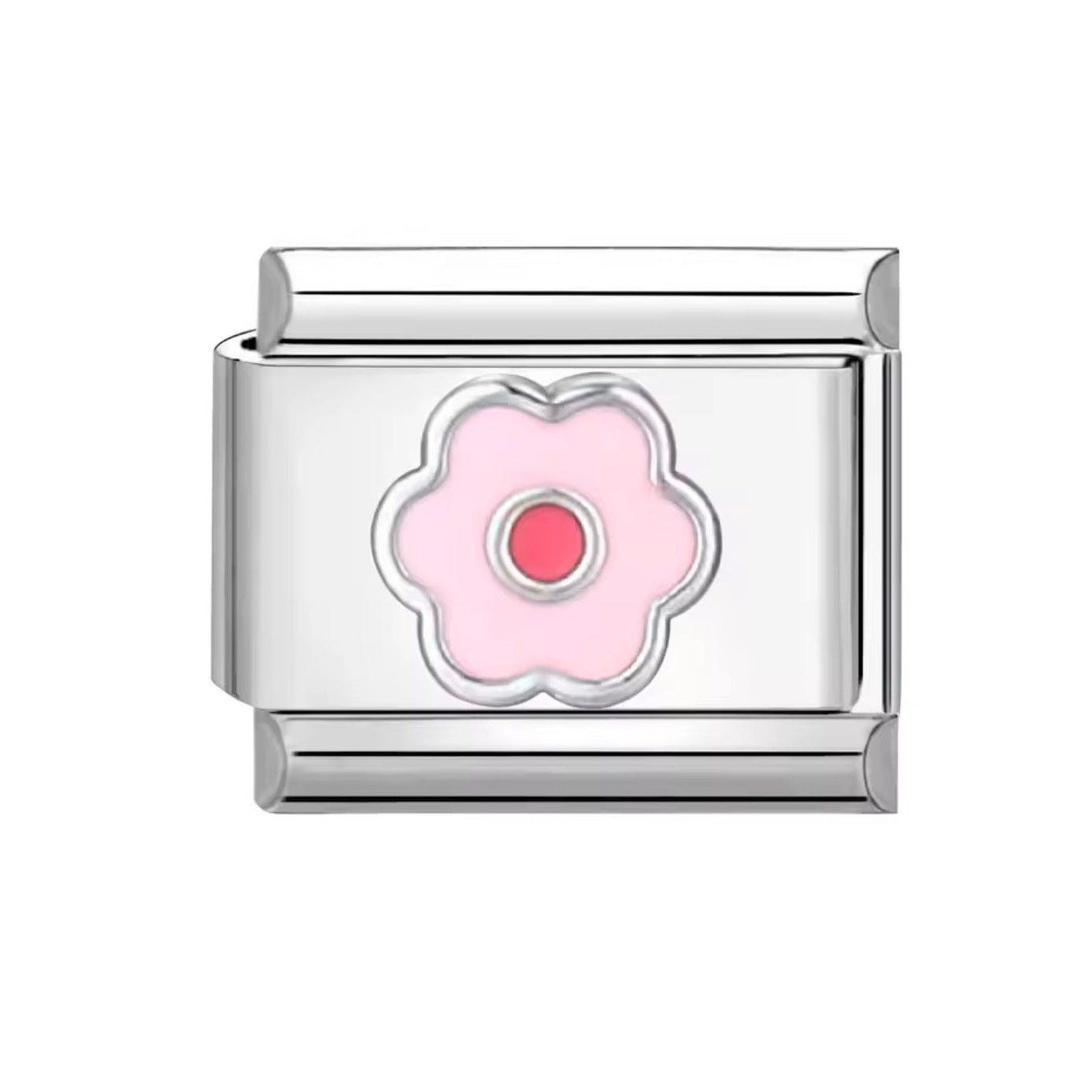Charm Italian Flor Rosa