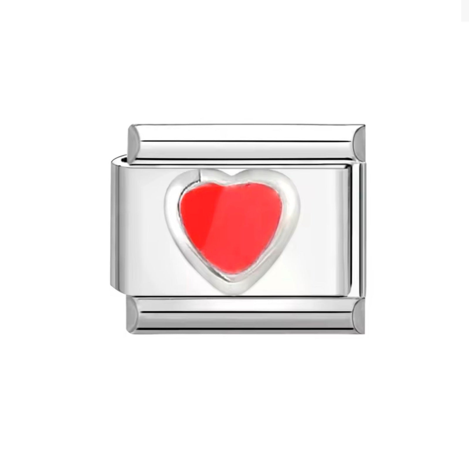 Charm Italian Corazón Rosa