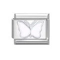 Charm Italian Mariposa Blanca