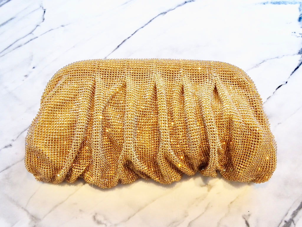 Bolsa Cristales Dorada