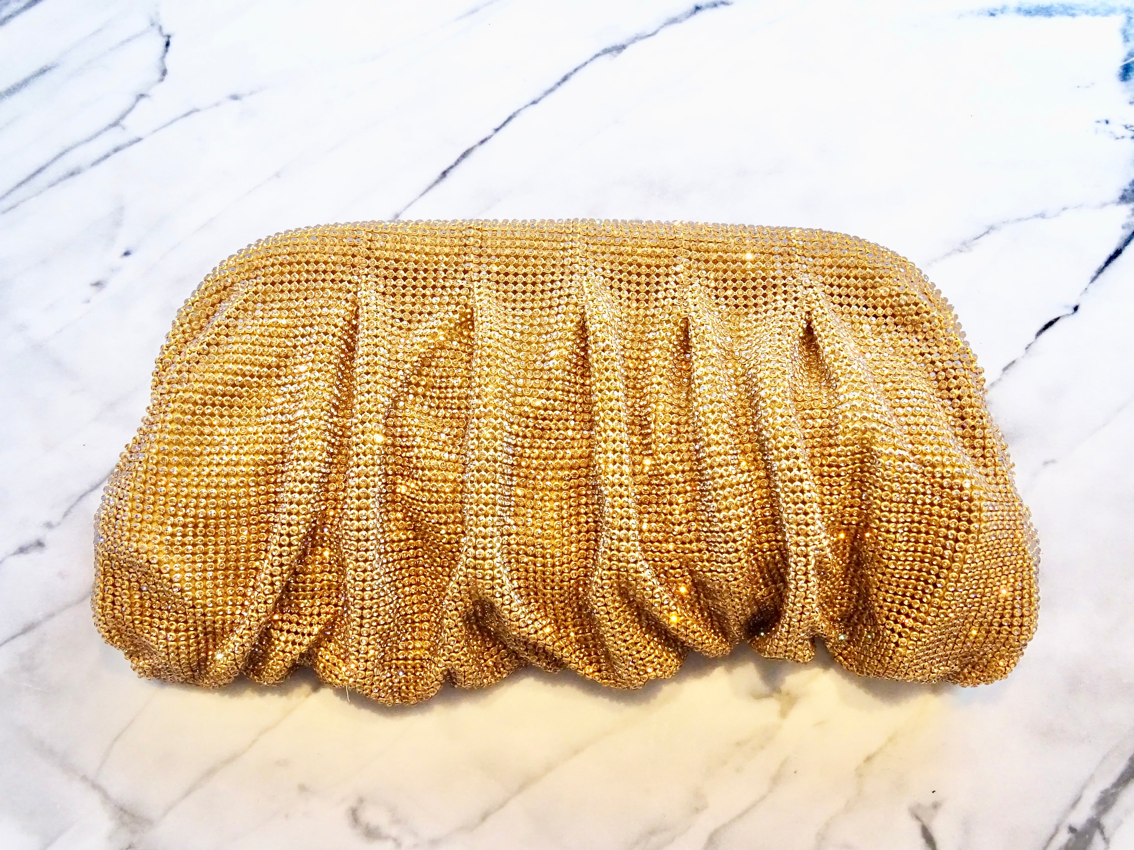 Bolsa Cristales Dorada