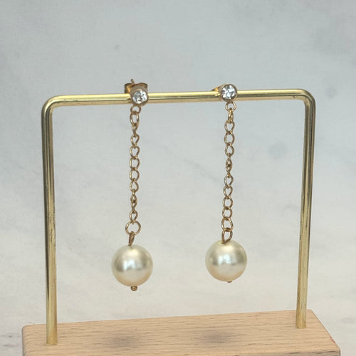 Aretes Acero Inoxidable Perla