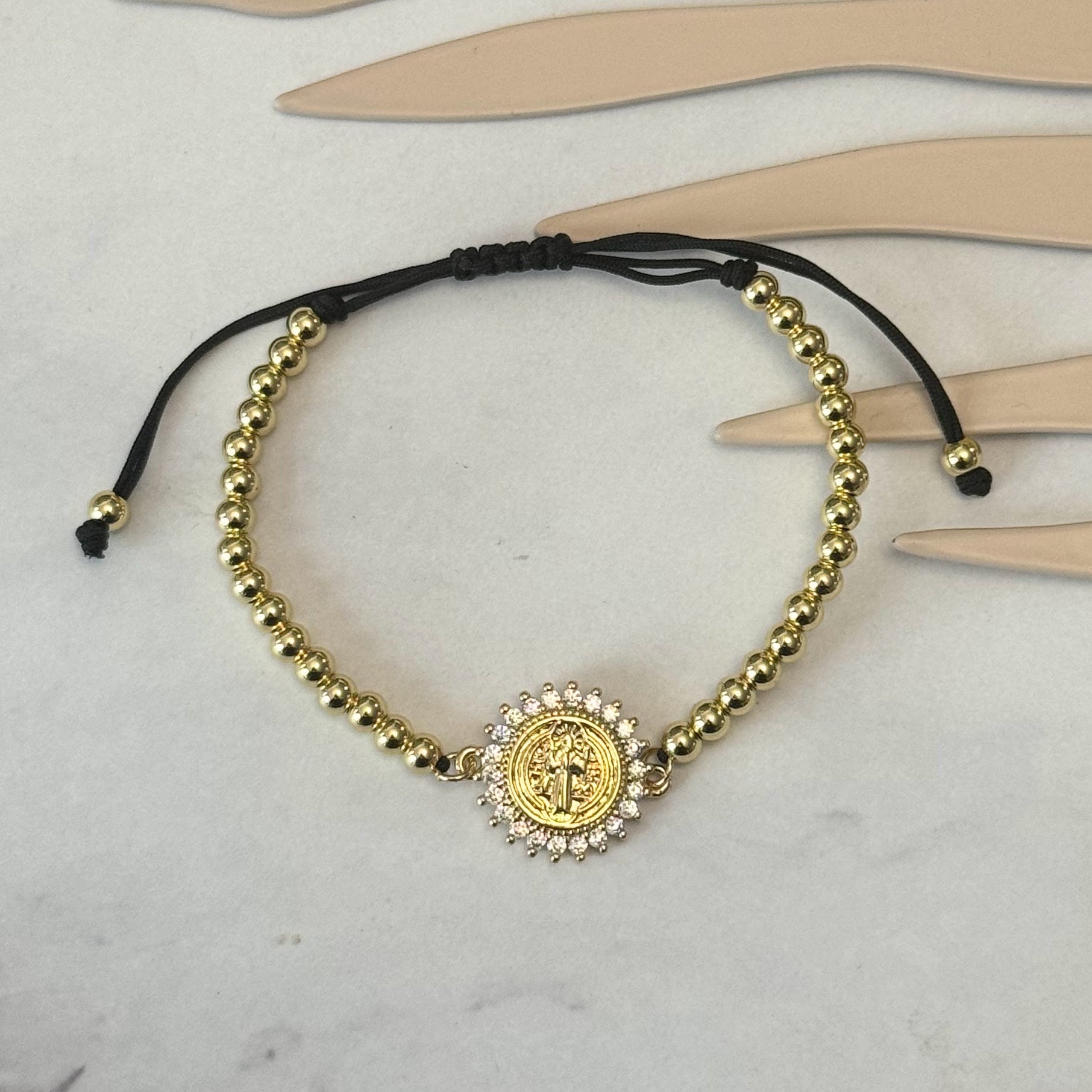 Pulsera Chapa de Oro San Benito