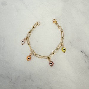 Pulsera Acero Inoxidable Ojitos