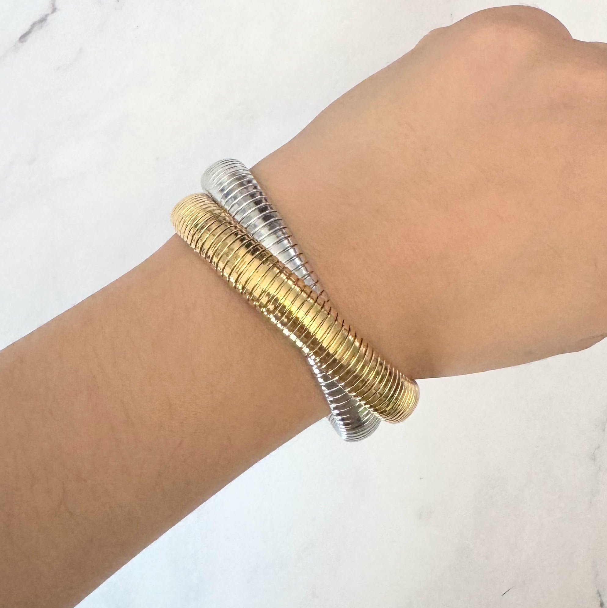 Pulsera Acero Bicolor Chico