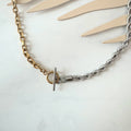Collar Acero Inoxidable Torsal con Eslabon