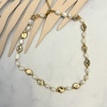 Collar Acero Inoxidable Perla de río