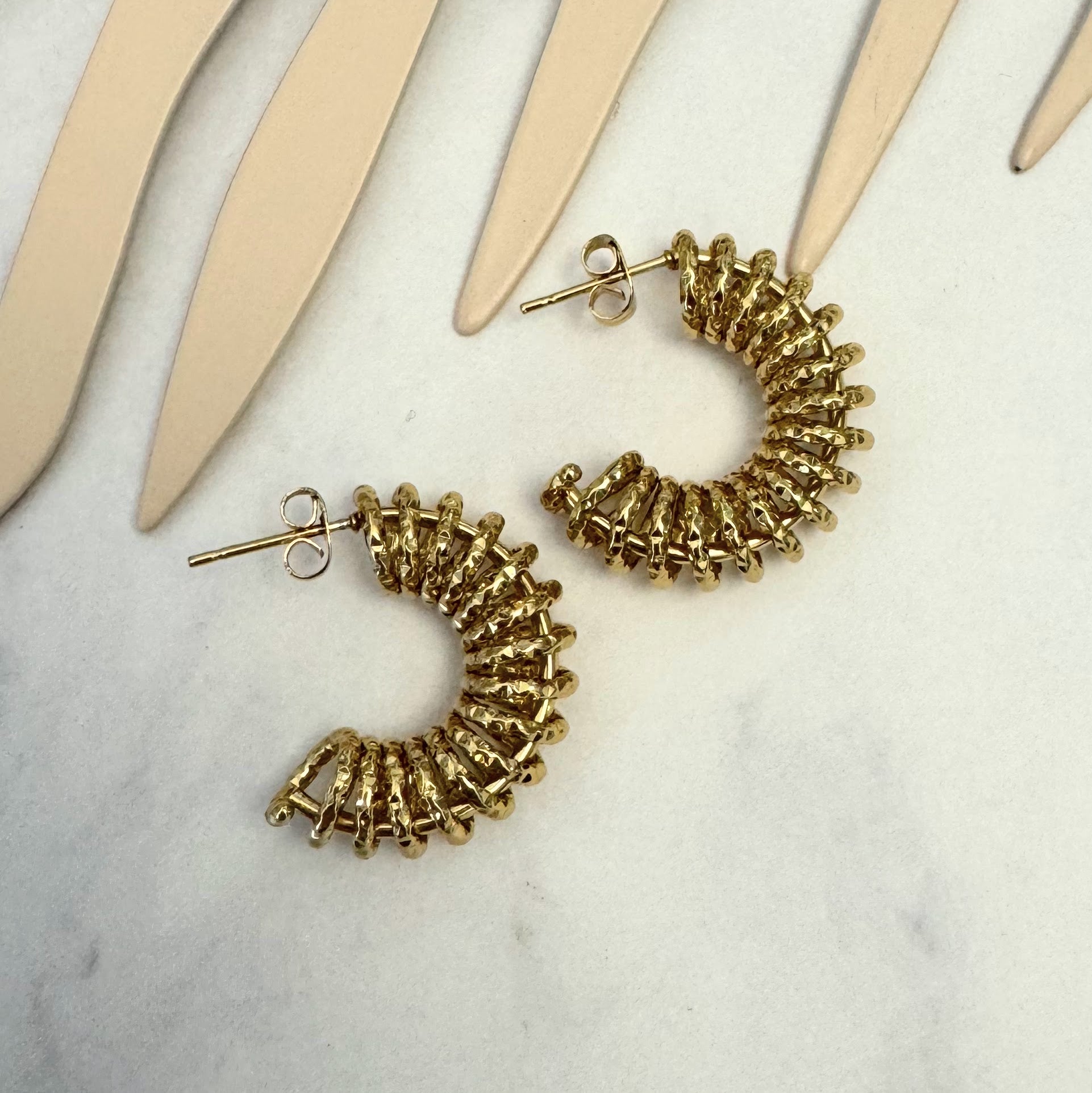 Arracadas Acero Inoxidable Espiral