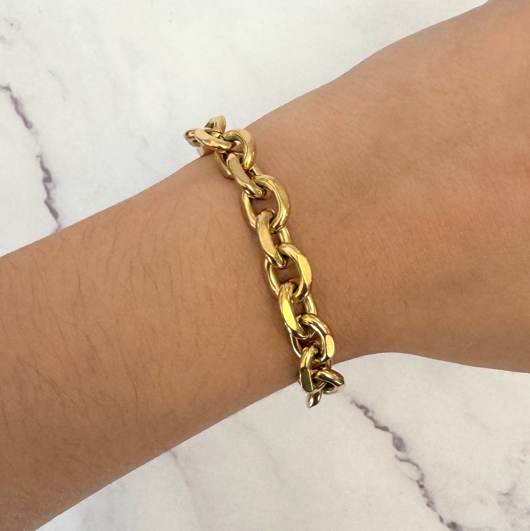 Pulsera Acero Inoxidable Eslabon Med