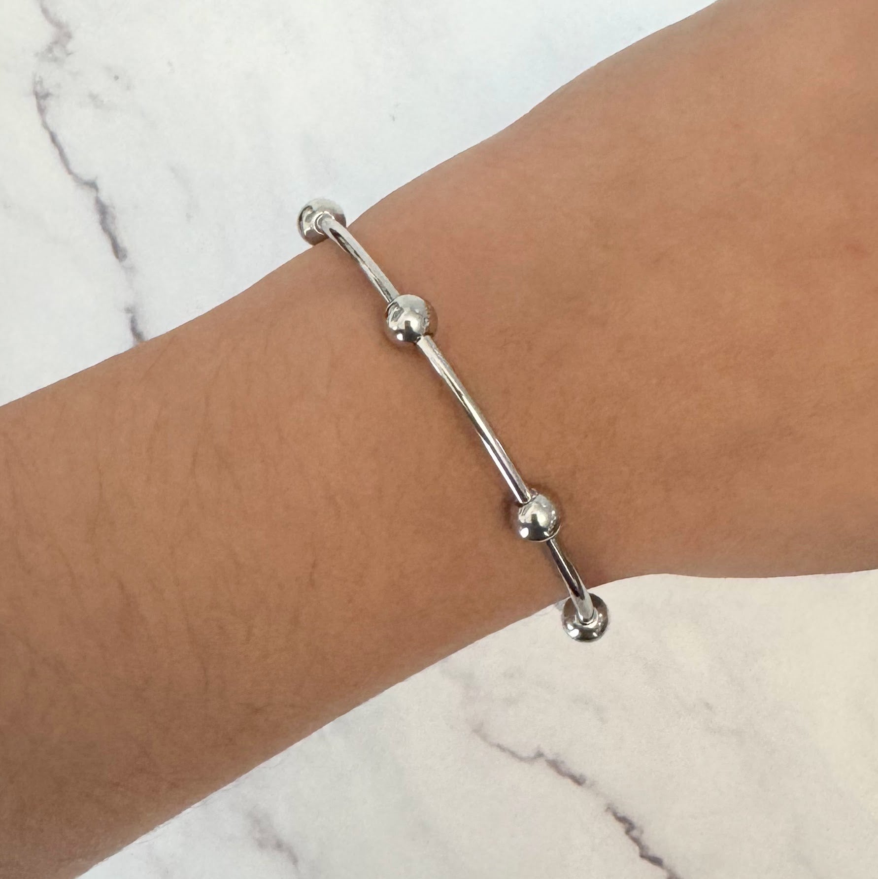 Aro Acero Inoxidable Bolitas